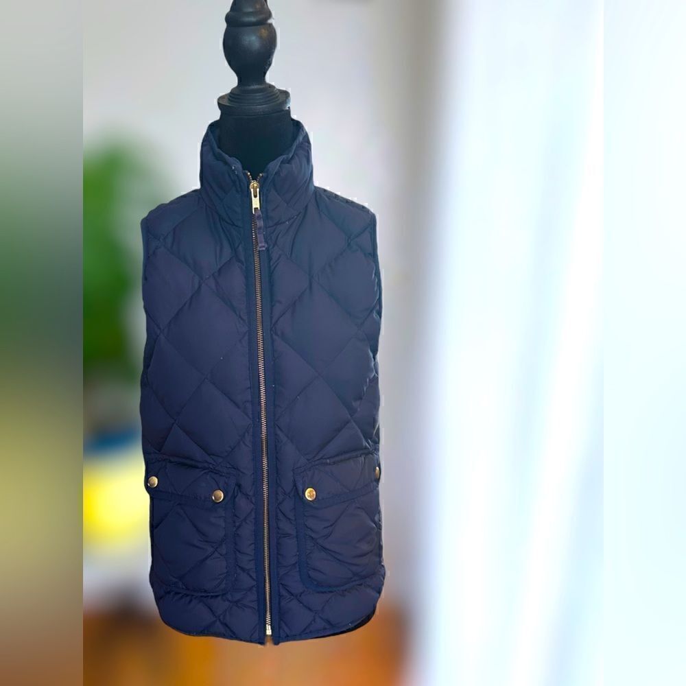 J. Crew Excursion Quilted Down Vest Size XXS - Picture 2 of 14